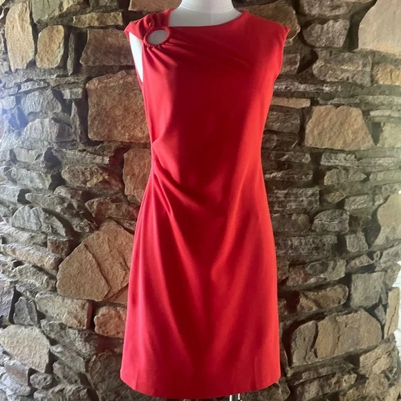 navy blue dress for baby girl New With Tags* Donna Morgan Asymmetrical Ruched Dress • Size 2